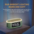 White Noise Machine Bluetooth Speaker, Digital Alarm Clock Sleep Timer with LED Display RGB Night Light, Soothing