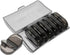 Hemobllo Weekly Portable Pill Organizer Medicine Case with Wear-Resistant Black Shell, Compact Detachable Medicine