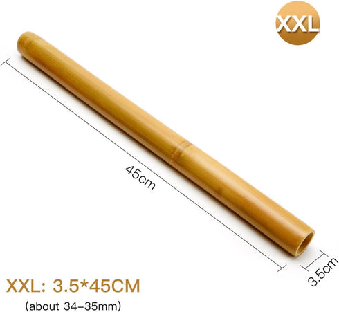 Menolana 45x3.5cm Bamboo Massage Sticks Massage Gua Sha Tools Beauty Salon Bamboo Guasha Tool Massage and Relaxing
