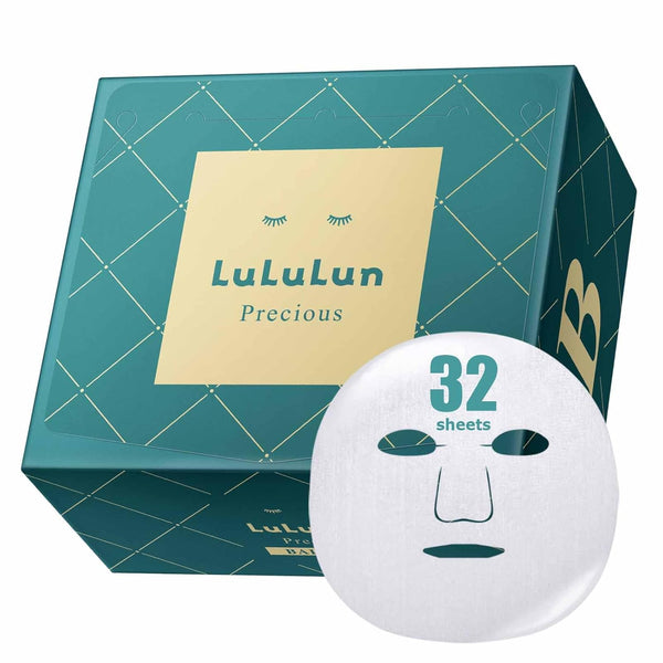 Lululun 32pc Facial Sheet Mask Skincare, Daily Anti-aging Hydrating & Moisturizing Mask Pack Set - PRECIOUS GREEN