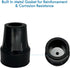 Replacement Cane Tips, 3/4 Inch, Black for Walking Canes