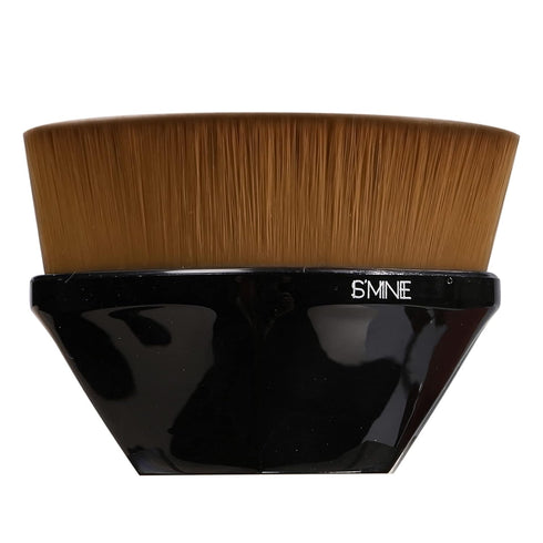 ISMINE Foundation Makeup Brush - Flat Top Kabuki Hexagon Face Blush Liquid Powder Brush with Bonus Protective Case