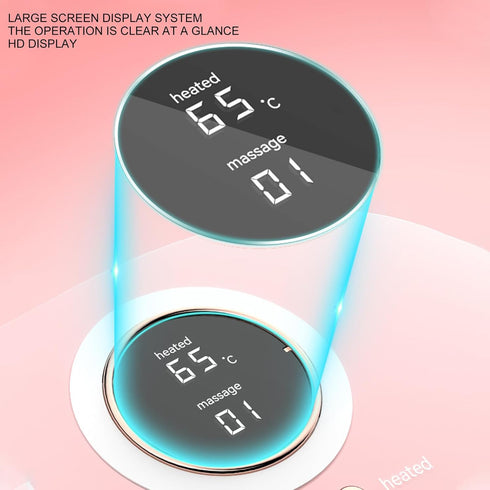 Srliya 7 Cordless Heating Pad Message Mode Electric Graphene Menstrual Heat Belly Wrap Belt for Home Driving Office