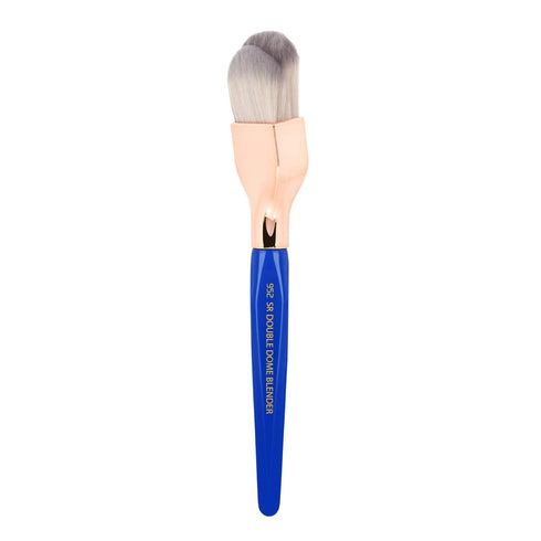 Bdellium Tools Professional Makeup Brush, Golden Triangle 952 Small Rounded Blender, Blue, 1pc