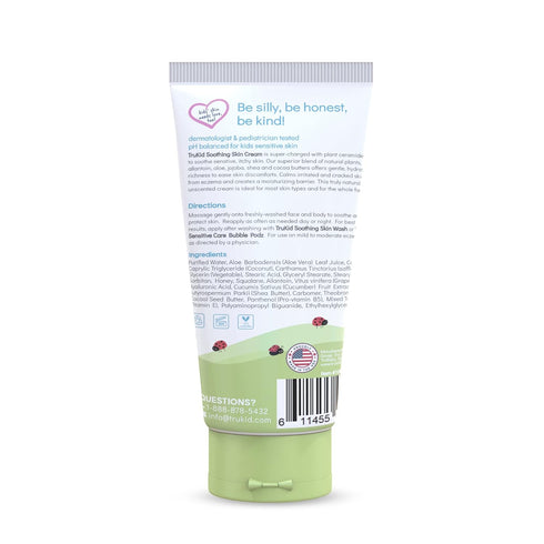 TruKid Natural Eczema Cream for Kids, 3.4oz, NEA-Accepted, Safe for Sensitive Skin, Unscented