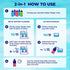 2-in-1 Water Flosser Rinse & Mouthwash, Mint Flavor, Concentrate 1:10, Alcohol Free, Fluoride Free (Pack of 1 - 186