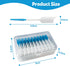 Soft Silicone Interdental Brush, Braces Brush, Corrective Brush, Disposable, Suitable for Cleaning Teeth Health (Blue,