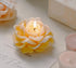 T-shin Jasmine Flower Shape Scented Candle,50G Multicolour Romantic Soy Wax Aesthetic Decorative Healing