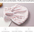 Microfiber Hair Towel Cap, Soft Absorbent Quick Drying Wrap Cap for Curly Thick Hair, 2 Pack (Pink & Gray White)