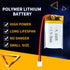 YDL 3.7V 350mAh 602035 Lipo Battery, Rechargeable Lithium Polymer Ion Battery Pack with PH2.0mm JST Connector