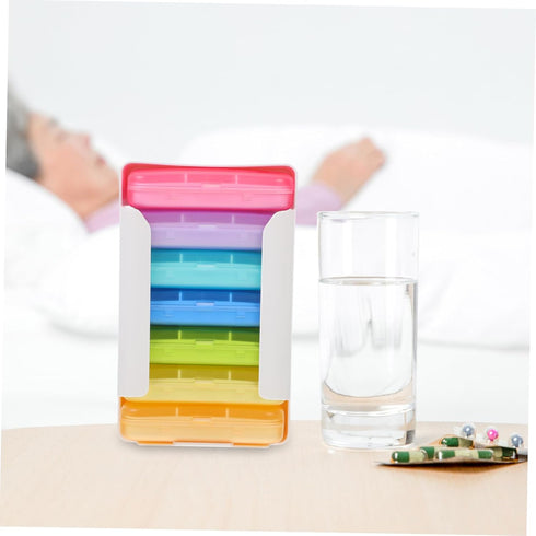 Portable Travel Pill Organizer Case for Daily and Weekly Use
