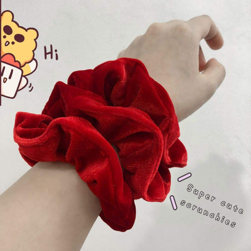 Semato 16 Pack Christmas Red Velvet Scrunchies for Hair, Hair Ties Ropes for Women or Girls Accessories