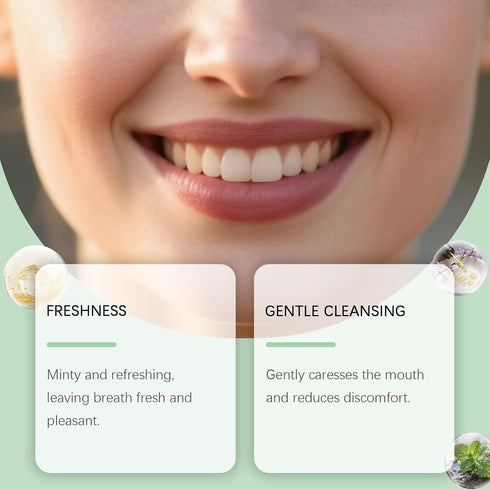 Hlonns 237ML/8 FL.OZ (1) Spearmint Oil Pulling Rinse, Cold-Pressed Coconut Oil for Whitening Teeth Mouthwash, Powerful