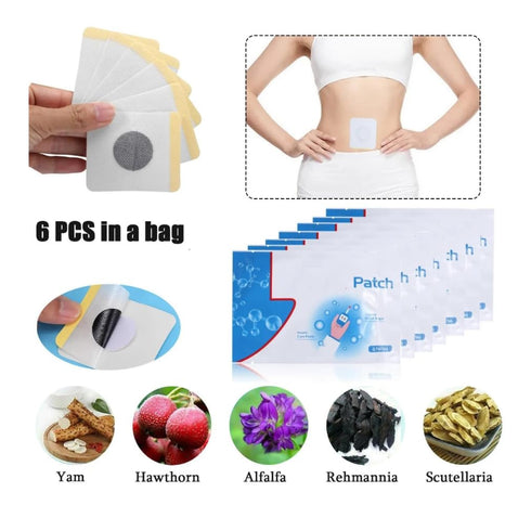 New 60pcs/10Bags Body Pads, Pure Natural Body Sticker - Each Bag Contains 6pcs of Natural Herbs