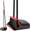 TreeLen Broom and Dustpan Set for Home, Upright Broom and Dustpan Combo Sweep Set