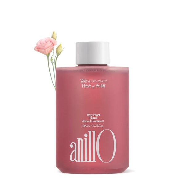 Rosy Night Repair Hair Ampoule Treatment - Protein, Peptide, Amino Acid Complex for Damaged & Dyed Hair, Musky Floral