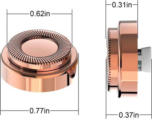 LINMEI Replacement Heads for Finishing Touch Flawless GEN 1 Hair Remover (18K Gold, 1pcs)