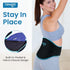 NEWGO Gel Ice Pack for Back Injuries, 2 Pack Lower Back Wrap for Hot Cold Therapy, Black for Sciatica and Pain Relief