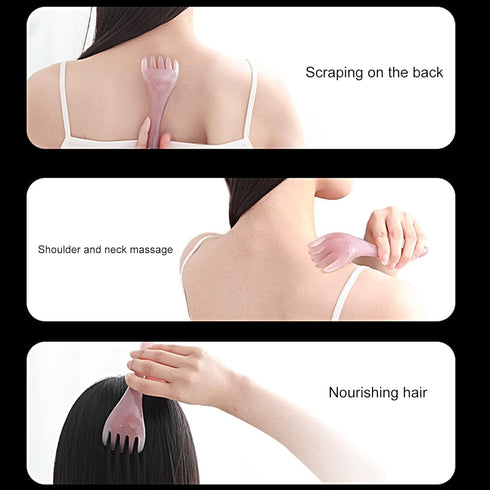 3PCS Head Massager Comb - Scalp Back Muscle Relaxation Gua Sha Massage Tool, Manual Scalp Massagers