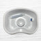 pistro 70cm Neck Rest Bed Shampoo Basin Hair Washing Tray for Sink Salon Equipment Portable Shampoo Bowl Wash Basin