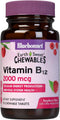Bluebonnet Nutrition Earth Sweet Vitamin B12 2000 mcg Chewable Tablets, Vegan, Raspberry Flavored, 90 Servings