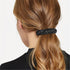 Large Hair Barrettes for Women - 3Pcs French Barrette Hair Clips for Fine Thick Hair (Black, Brown, Green)