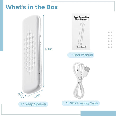 LUMINFLY Headset Portable Sleep White Noise Machine, Under Pillow Compact Sleep Smart Side Sleepers Pillow Speaker