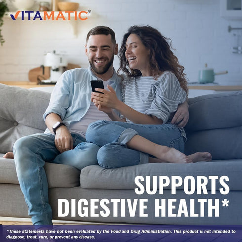 Vitamatic Acidophilus Probiotic - 10 Billion CFU - Daily Supplement, 5X Potency Supports Digestive Health - 120 Tablets