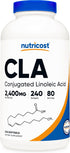 Nutricost CLA (Conjugated Linoleic Acid) 2,400mg, 240 Softgels - Gluten Free, Non-GMO
