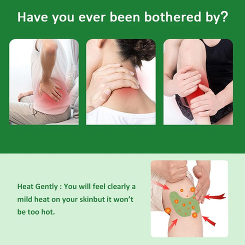 MQ 12 Count Knee Patches - Heat Patches for Knee Relief, Warming Herbal Patches for Long-Lasting Pain Relief