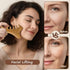 isork 4-in-1,Natural Gua Sha Facial Tool Sandalwood Lymphatic Drainage Massager Tool,Relaxation of the Neck & Jaw