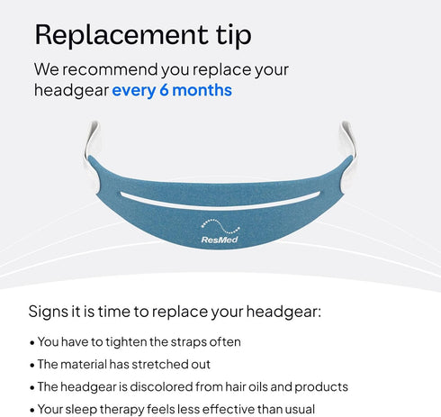 N30i/P30i Resmed AirFit Headgear - CPAP Nasal Mask Replacement Head Strap Gear - CPAP Parts & Accessories