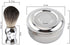 Men's Shaving Brush Set, Professional Shaving Tool Kit with Alloy Mug Bowl and Faux Hair Brush