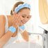 Sponge Spa Headband Set - Blue Makeup Headband and Wrist Washband for Face Washing, Skincare, Shower, Mother's Day Gifts
