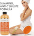 Cosmetasa Hot Cream Massage Gel with Massager Mitt - 87% Organic Cellulite Cream, 8.8 oz