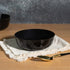 Blue Sky Edge Black With Gold Rim Bowls - 16 oz (10 Count) Disposable Round Plastic Bowls for Parties, Events & Special Occasions by Blue Sky