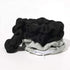 Pocket Scrunchies with Zipper Stash, Hair Ties (Black Gray)