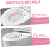 Sitz Bath Basin for Toilet Postpartum Care with Anti-Spill Design Comfortable Contoured Tubing Easy Installation