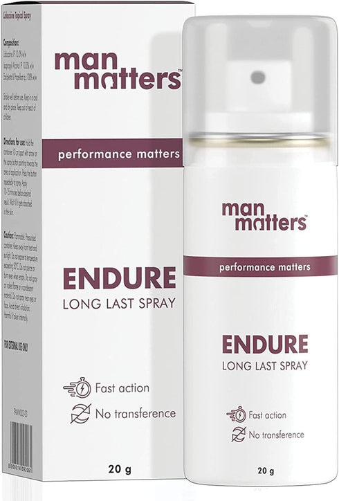 KRISTINA Man Matters Endure Long Last Spray for Men | Safe & Effective