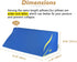 Support23.6" Bed Wedge Pillow for Sleeping Seniors Incline Triangle Pillow Adults Post Surgery Back Support Bedsore