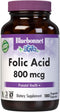 BlueBonnet Nutrition Folic Acid 800mcg, Healthy Neurological Development, Vegan, 180 Count, Non-GMO