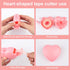 Rolybag Eyelash Extension Tape, 4 Colors, Breathable with Heart Shaped Cutter, Non Woven Makeup Tape Kits (Style A)