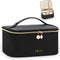 Makeup Bag, Large Capacity Portable Travel Cosmetic Organizer for Women with Handle and Divider (Black)