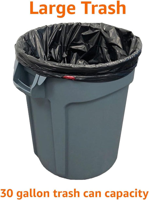 Amazon Basics Multipurpose Drawstring Trash Bags, 30 Gallon, 20 Count, Pack of 1