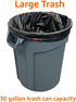 Amazon Basics Multipurpose Drawstring Trash Bags, 30 Gallon, 20 Count, Pack of 1