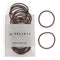 Heliums Thin Hair Elastics, Dark Brown 2mm Ties for Thin Hair, 1.75 Inch, 40 Count