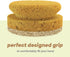 SCRUBIT Natural Scouring Pads, Eco-Friendly Scrubbing Sponges for Kitchen Cleaning, 2 Pack