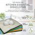 Whiffkitch Dishcloths & Towels for Kitchen, 9x9 Inches, Multi Color, 6 Pack, Durable Non-Scratch