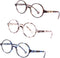 Round Reading Glasses for Women Men, Blue Light Blocking Circular Readers Unisex Ultra Lightweight Circle Cheaters