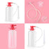 LIVE4COOL Douche Bottle for Women, 600ml Reusable Vaginal Cleansing System with 4 Nozzles